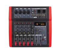 EFX6 Mezclador de audio de 6 canales 4 Mono 1 Consola de mezcla de sonido estéreo DC 5V 16 Efectos DSP USB Bluetooth Grabación de reproducción de computadora