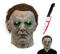 Efymosce Máscara de Michael Myers para Adultos, Máscara de Látex para Halloween para Adultos, Horror Cosplay Disfraz Accesorios