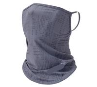 EFzkrtvm Mascarilla de verano transpirable que, Máscara Multicolor 2 piezas Transpirable Secado rápido Al aire libre Sol ion Hielo Bufanda de seda(Grey)