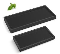 EG-SIPRO - Bandeja para encimera de baño, bandeja de tocador de baño de silicona gruesa de alta calidad, bandeja rectangular inastillable duradera para dispensador de jabón para encimera de baño