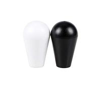 EG STARTS 2X Joystick Oval Balltop, Elipse Topball Handle para 2 Jugadores, Kit de Bricolaje Sanwa Joystick MAME Jamma Part (Negro & Blanco)