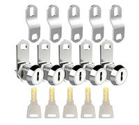 EG STARTS 5 x 5/8" Oficina Gabinete Cerraduras Puerta Efectivo Caja de Herramientas Tubulares Cam Lock Cilindro Acabado Cromo Keyed Igual 5 Llaves