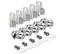 EG STARTS 5X Arcade Machine Cash Door Caja de Herramientas Tubular CAM Lock Cabinet Door Atom Lock 5 Same Keys Arcade Games Kit Piezas (Largo & Bloqueo)