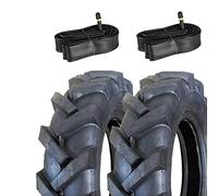 EGA08TNU 2 neumáticos + cámaras de aire para tractor 4.00-8 TM reforzados 4PR goma ruedas neumáticos