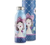EGAN Botella térmica Colección Las Muñecas. Objeto Fabricado en Acero de Color Azul y Turquesa. La Referencia es KPU44/B