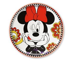 Egan Disney Forever & Ever Minnie Mouse - Plato redondo para pizza (31 cm, porcelana)