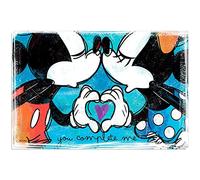 EGAN Juego de 2 manteles Individuales Azul Mickey y Minnie