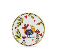 Egan Juego de 6 Platos de Postre Cocoricò Amarillos, 19 cm