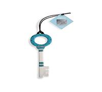 Egan Llave colección Llaves de los Secretos. Objeto realizado en cerámica de Color Blanco y Azul. Dimensiones: 13 x 4 cm. La Referencia es CV16S/2MO