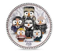 Egan Plato de pizza de porcelana The Addams Family