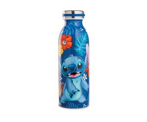 Egan Stitch - Botella de agua de acero inoxidable de 500 ml, para bebidas frías y calientes, a prueba de fugas, ecológica, para niños y adultos (azul)