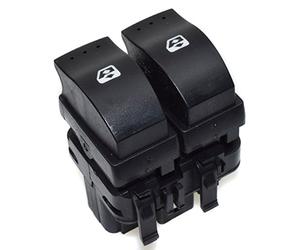 eGang Auto Botón de interruptor de ventana para Renaults Clio II Trafic II Espace Megane II Scenic II 2001 2002 2003 2004 2005 2006 2007 2008 2009 2010 2011 2012 2013 2014 82003 15034 8200549867 Nuevo