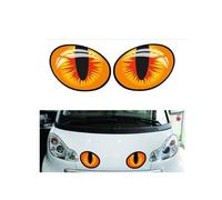 Egatina reflectante 3D de mal ojo, 2 Par Pegatina Moto, Label Pegatina Reflectante 3D De Mal Ojo Para Coche O Moto, Pegatinas para ojos de robot dron, Pegatinas Casco Moto, 3D para coche o moto