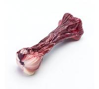 EGDSIHAE Juguete masticable de nailon con sabor a tocino para perros grandes, hueso dental duradero con textura de corteza de árbol, juguete indestructible para perros con aroma a carne real, a prueba