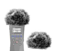 EGDSIHAE Parabrisas Furry para Creators Compatible con grabadora Zoom H1 Essential, orejera de micrófono DeadCat, Windbuster, Cubierta de Pelusa, grabadora Digital portátil (Gris/2 Unidades)