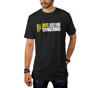 Egeberos Camiseta Atleti Adulto/Unisex Mad, Bad and Dangerous Colchoneras y RojiblancasColchoneras y Rojiblancas (Negro, M)