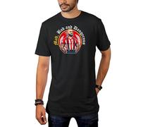 Egeberos Camisetas ATM Camiseta Adulto/Unisex Mad, Bad and Dangerous 2024 Atleti Colchoneras y Rojiblancas (Negro, L)