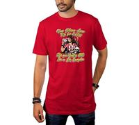 Egeberos Camisetas ATM Camiseta Adulto/Unisex Una Gitana Loca Atleti Colchoneras y Rojiblancas (ROJA, XL)