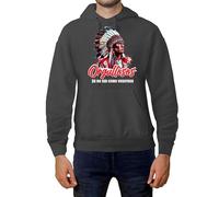 Egeberos Camisetas ATM Sudadera Adulto/Unisex Indios Orgullosos de no ser como vosotros Colchoneras y Rojiblancas (Negro, M)