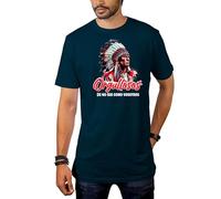 Egeberos Camisetas del Atleti Camiseta Adulto/Indios Orgullosos de no ser como vosotros Atleti Colchoneras y Rojiblancas (Marino, XL)