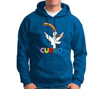 Egeberos Sudaderas Unisex EGB CURRO Expo Frikis Retro (Azulona, XL)