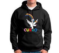 Egeberos Sudaderas Unisex EGB CURRO Expo Frikis Retro (Negro, XXL)