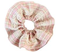 Eged - Cuerda doble para el pelo con patrón de celosía, accesorio para el pelo de Lolitas, accesorio versátil para el cabello para mujer, accesorios para el cabello multicolor