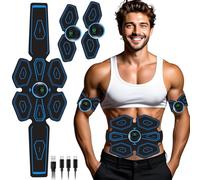 EGEYI Electroestimulador Muscular Abdominales,EMS Abdominales Electroestimulacion,Masajeador Eléctrico Cinturón con USB,8 Modos y 19 Intensidad,ABS Estimulador Muscular para Bdomen/Brazo/Piernas