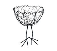 Egg Basket Holder - Metal Storage Container, Large Capacity Collecting Rack | Fruit Bread Cookie Storage, Easter Farmhouse Dining, Kitchen Countertop Utility, Kids and Adults Meal Organization