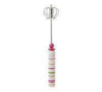 Egg Beater - ABS Stainless Steel Cordless Rotary Whisk, Semi Automatic Milk Frother Mixer | Non Slip Handle Kitchen Blender Wand For Coffee Cream Flour Sauce Mixing Beating Stirring Use