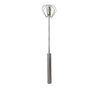 Egg Beater, Kitchen Mixer, Multifunction Rotary Hand Push Rotary Whisk Blender, Stainless Steel Whisk For Whisking, Baking, Stirring