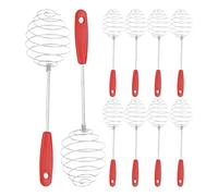 Egg Beater Whisk, Cooking Frother Tool, Manual Milk Blender, Stainless Mixer Gadget, Kitchen Utensils Set for Baking Pancakes, Making Matcha, Mixing Flour, Cooking Food Daily, 2,17 x 9,84 pulgadas