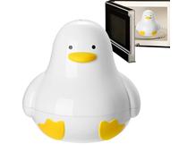 Egg Boiler for Microwave, 4 Capacity Breakfast Cooker, Multipurpose Duck Shaped Kitchen Gadget for Quick and Easy Hard or Soft Boiled Eggs, 6.02x5.91 Inches