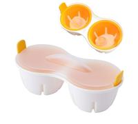 Egg Boiler, Microwave Cooker, 8.66x3.43x4.33in Breakfast Maker, Heat-Resistant Lid, Nonstick Tool for Quick Meals, Kitchen Use, Poached Eggs, Morning Routine, Easy Cooking, Compact Storage