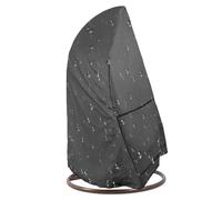 Egg Chair Cover, 600D PVC Waterproof Patio Furniture Protector | Outdoor Hanging Swing Chair Dustproof Single Double Seat Protection Cover Durable Garden Balcony Use For All Weather