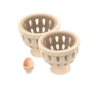 Egg cleaner for fresh eggs, silicone egg washer, flexible and reusable egg cleaning brush, rotating egg washer