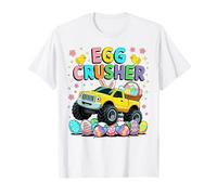 Egg Crusher Cute Boys Girls Easter Monster Truck Theme Camiseta