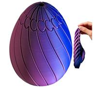 Egg Fidget Toy - 3D Printed Rotating Puzzle, Easter Puzzle Toy with Fun Spin Mechanism, Stress Relief Desk Fidget, Fun Toys, Novelty Game for Kids Adults, Prize Stocking Stuffer Office