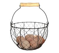 Egg Gathering - Zapatillas para niños, metal fruit Bowl Countertop Holder, Egg Collection Basket Countertop Storage For Kitchen Pantry Organization Home Farmhouse Vegetable Produce Potato