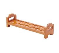 Egg Holder | 14-Slots Folding Storage Rack with Handle | Reusable Farmhouse Eggs Display Tray for RV Picnic Apartment Restaurant Dormitory Pantry Rental Refrigerator