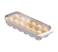 Egg Holders, Refrigerator Storage, 13,39x4,92x3.15in Twelve Slot, Space Saving, Dispenser Design, Fridge Organizer, Travel Carrier, Stackable Box for Kitchen, Home Use, Food Storage