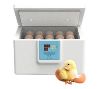 Egg Incubator, Household Quail Incubator, 10.24x6.69x7.28 Inches Semi Automatic Thermostatic Incubation Machine for Science Classroom, Farm, Lab, Pigeon and Duck Eggs