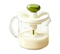 Egg Mixing Cup | Clear Hand Press-Type Kitchen Gadget - Manual Press Whisk Mixing Strainer Cup - For Home Dorm Apartment Daily Cooking Cream Milk Powder Marinades