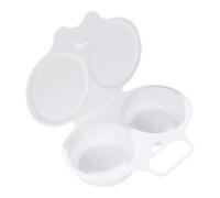 Egg Poacher Microwave Egg Cooker Steamer 2 Cavity Poached Eggs Cups Kitchen Cooking Gadgets