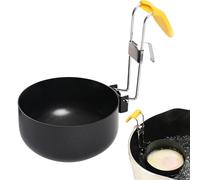 Egg Poachers, Foldable Egg Cooker Cup, 3.15x3.94in Nonstick Stainless Steel Heat-Resistant Design, Compact Folding Kitchen Accessory for Breakfast, Omelet, Lunch Prep, Indoor
