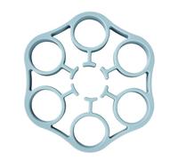 Egg Rack, Boiling Stand, 6.18x6.18x0.79in Steamer Holder, Silicone Base, Food Grade Material, Heat Resistant, Kitchen Tool, Cooking Utensil for Pressure Cooker, Steaming, Breakfast, Home, Meal Prep