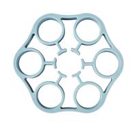 Egg Rack Boiling, Steamer Holder, 6.18x6.18x0.79 inches, Silicone Tray, Heat Resistant Stand, Food Grade Kitchen Tool, Compact Lightweight Design, for Pressure Cooker Pot, Breakfast Meal Prep Use