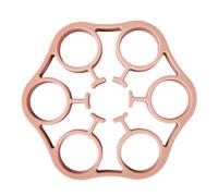 Egg Rack for Boiling, Steamer Egg Rack Food-Grade Silicone Stand Holder, Heat Resistant Tools Kitchen Gadgets Cooking Utensils, Pressure Cooker Accessories, 6,18 x 6,18 x 0,79 pulgadas