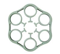 Egg Rack for Boiling, Steamer Egg Rack Food-Grade Silicone Stand Holder, Heat Resistant Tools Kitchen Gadgets Cooking Utensils, Pressure Cooker Accessories, 6,18 x 6,18 x 0,79 pulgadas