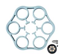 Egg Rack for Boiling, Steamer Egg Rack Food-Grade Silicone Stand Holder, Heat Resistant Tools Kitchen Gadgets Cooking Utensils, Pressure Cooker Accessories, 6,18 x 6,18 x 0,79 pulgadas